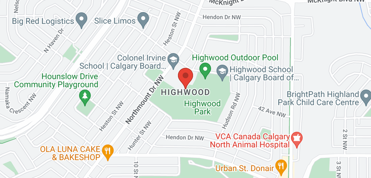 map of 311 Hendon DR NW
